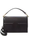 Totême Toteme T Flap Mini Leather Shoulder Bag In Black