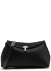 Totême Toteme T-lock Calf Hair Clutch In Black