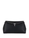 Totême T-lock Leather Clutch Bag