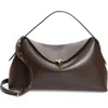 Totême T-lock Nappa Leather Top Handle Bag In Brown