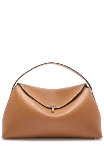 TOTÊME TOTEME T-LOCK LEATHER TOP HANDLE BAG
