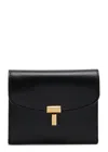Totême Toteme T-lock Leather Wallet In Black