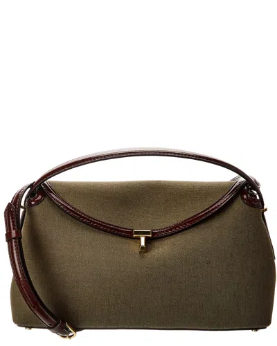 Totême Toteme T-lock Top Handle Leather Satchel