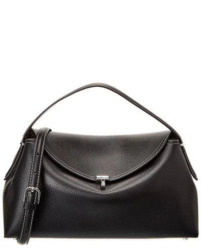 Totême Toteme T-lock Top Handle Leather Satchel