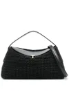 Totême Toteme T-lock Woven Leather Top Handle Bag