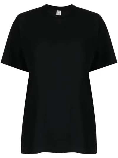 Totême Organic Cotton T-shirt In Black