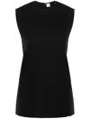 Totême Sleeveless Seam-detailed Top In Black