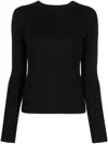 Totême Ribbd-knit Jumper In Black