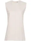 Totême Sleeveless Seam-detailed Top In Pebble
