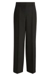 Totême Double-pleated Tailored Wool Blend Pants In Black