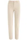 Totême Toteme Tapered-leg Jeans In Cream