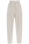 TOTÊME TOTEME TAPERED PANTS WITH MÉLANGE FINISH WOMEN