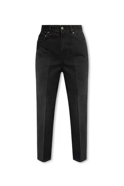Totême Belt Ring Denim Trousers In Black