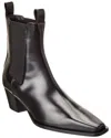 Totême Toteme Woman Ankle Boots Black Size 11 Leather In Black