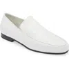 Totême The Oval Croc-effect Leather Loafers In White