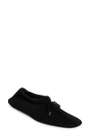 Totême The Gathered Satin Ballet Flats In Black
