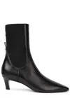TOTÊME TOTÊME THE MID HEEL LEATHER ANKLE BOOTS
