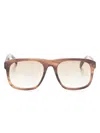 Totême The Navigators Sunglasses In Brown