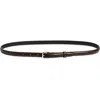 Totême Toteme Thin Leather Belt In Bark
