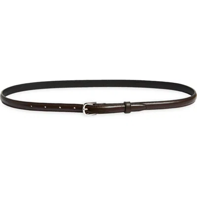 Totême Toteme Thin Leather Belt In Bark