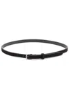 Totême Toteme Thin Suede Belt In Chocolate