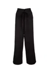 Totême Fluid Drawstring Trousers Black In Black
