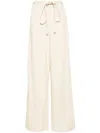 Totême Toteme Tie-waist Fluid Trousers In White