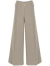 Totême Zip-front Wide Trousers In Grey