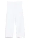 Totême Toteme Trousers With Stitching Detail In White