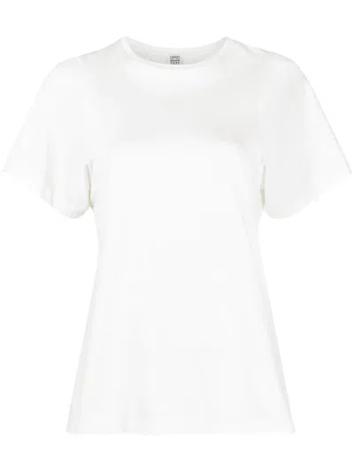 Totême Jersey T-shirt In 100 White