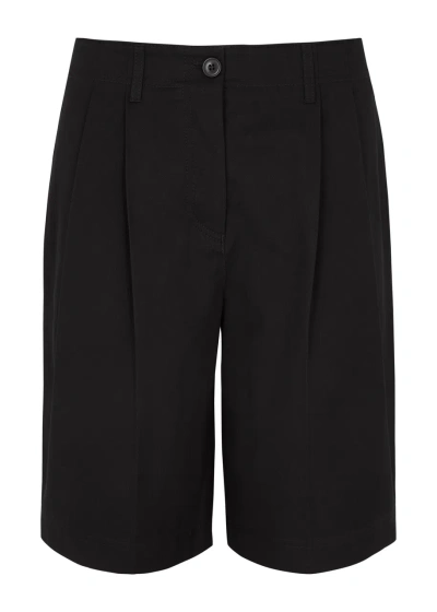 Totême Toteme Twill Shorts In Black
