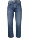 Shop Totême Toteme Twisted Seam Denim Jeans In Blue