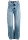 Totême Toteme Twisted Seam High Waist Straight Leg Jeans In Denim