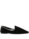 Totême Toteme Women Velvet Ballerinas In Black