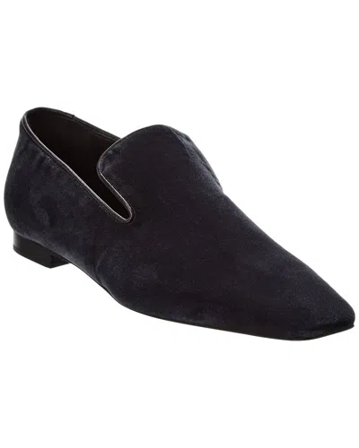 Totême Toteme Venetian Velvet Loafer In Grey