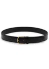 Totême Toteme Wide Leather Belt In Black