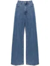 Totême Toteme Women Wide-leg Dennim Jeans In Blue