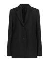 Totême Fitted Blazer With Single Button And Vents In Black