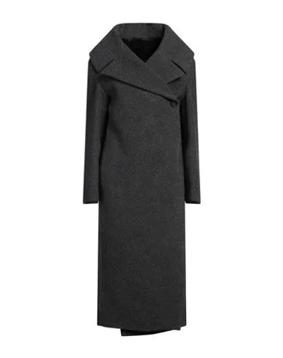 Totême Toteme Woman Coat Grey Size 6 Wool, Polyamide