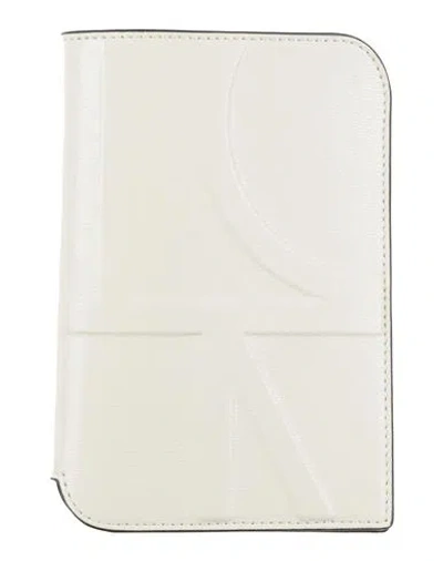 Totême Toteme Woman Document Holder Ivory Size - Leather In White