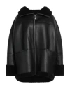 Totême Toteme Signature Shearling Jacket Clothing In Black