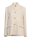 Totême Overlapped Single-breasted Blazer In White