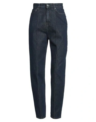 Totême Toteme Woman Jeans Blue Size 25w-32l Cotton