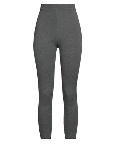 Totême Toteme Woman Leggings Grey Size M Viscose, Polyamide, Elastane