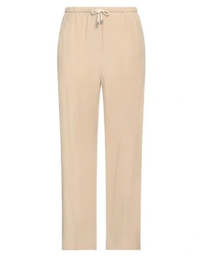 Totême Toteme Woman Pants Beige Size 10 Organic Cotton, Polyamide In Neutral