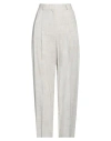 Totême Viscose And Linen-blend Tailored Trousers In Beige