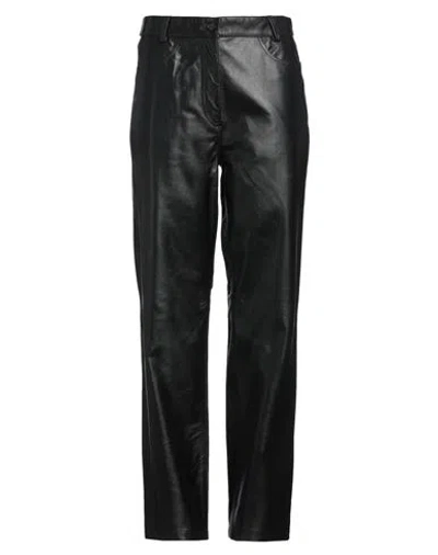 Totême Toteme Woman Pants Black Size 8 Calfskin
