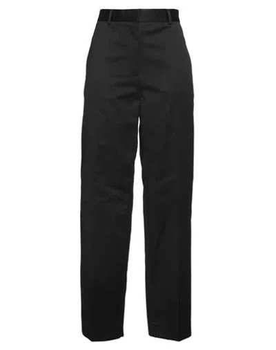 Totême Toteme Woman Pants Black Size 6 Organic Cotton, Linen