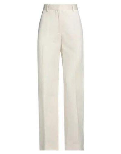 Totême Toteme Woman Pants Ivory Size 2 Organic Cotton, Linen In White