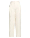 Totême Toteme Woman Pants Ivory Size 6 Viscose, Polyester In White